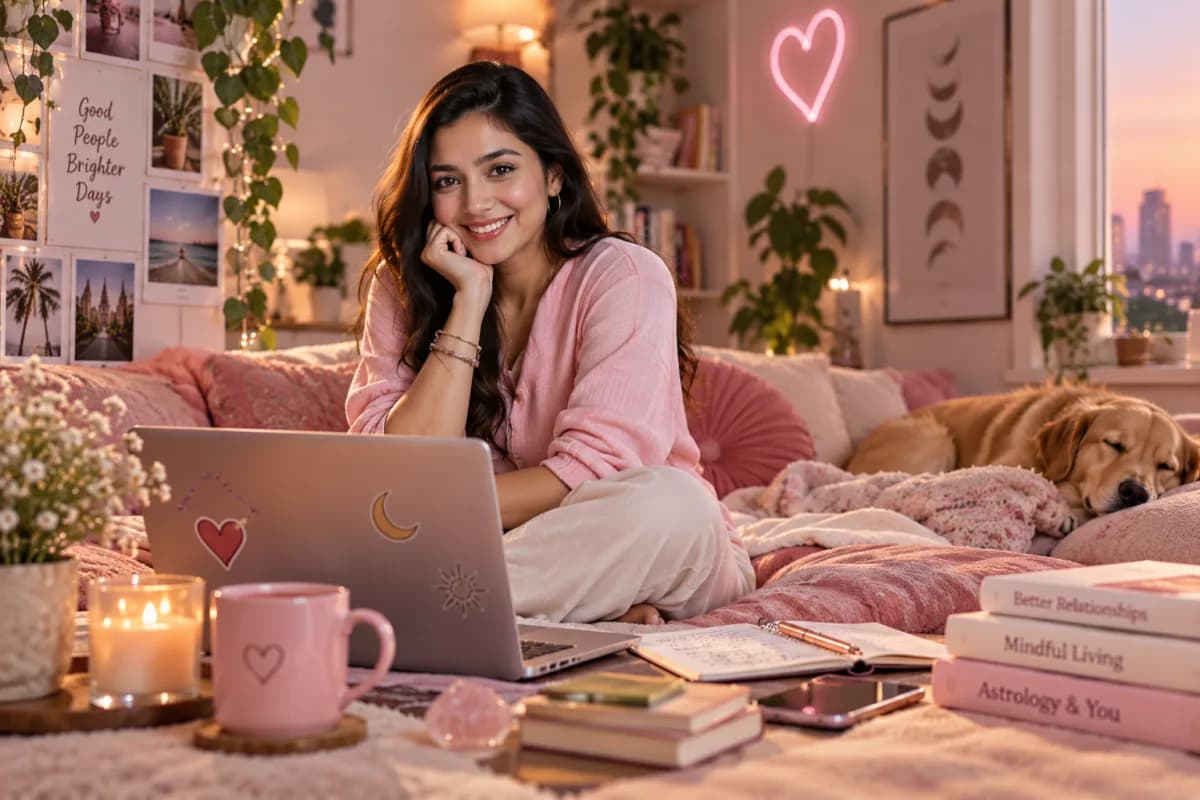 Naina — Her corner, with Bruno